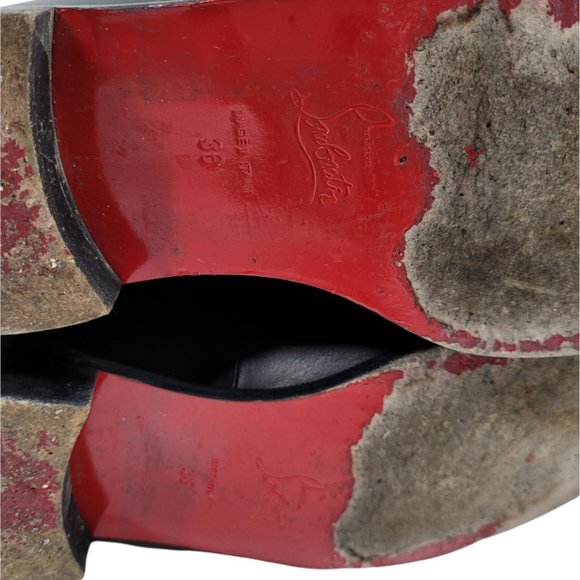 Christian Louboutin Calfskin Cate Chain Flat Tall Boots - Picture 13 of 13